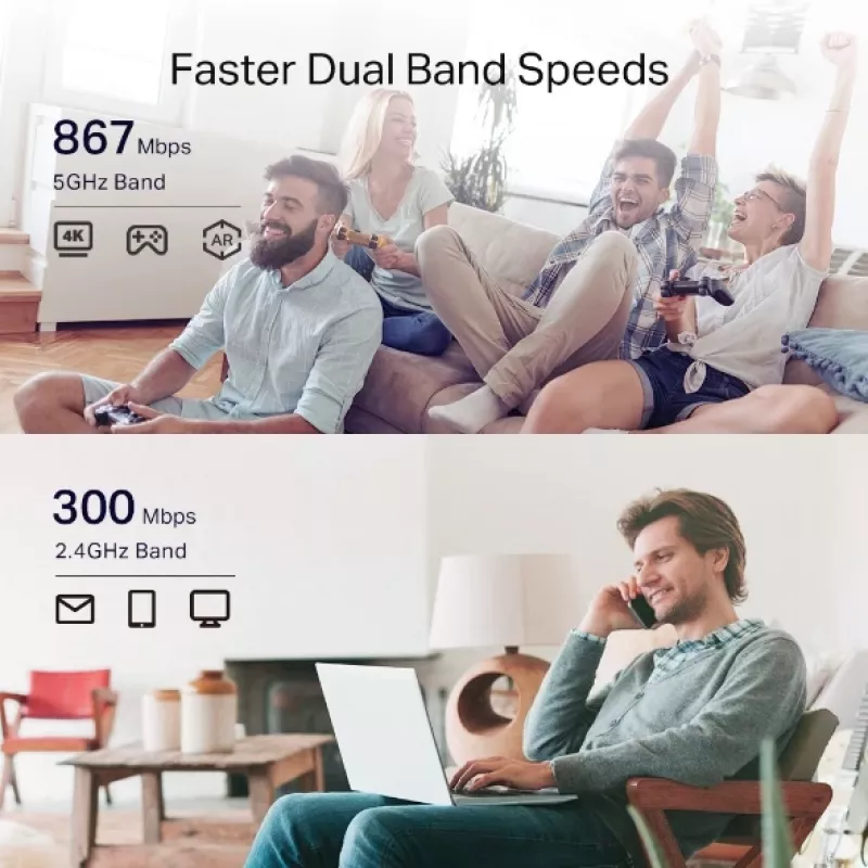 TP-Link RE335 netwerk-repeater 867 Mbit/s wit