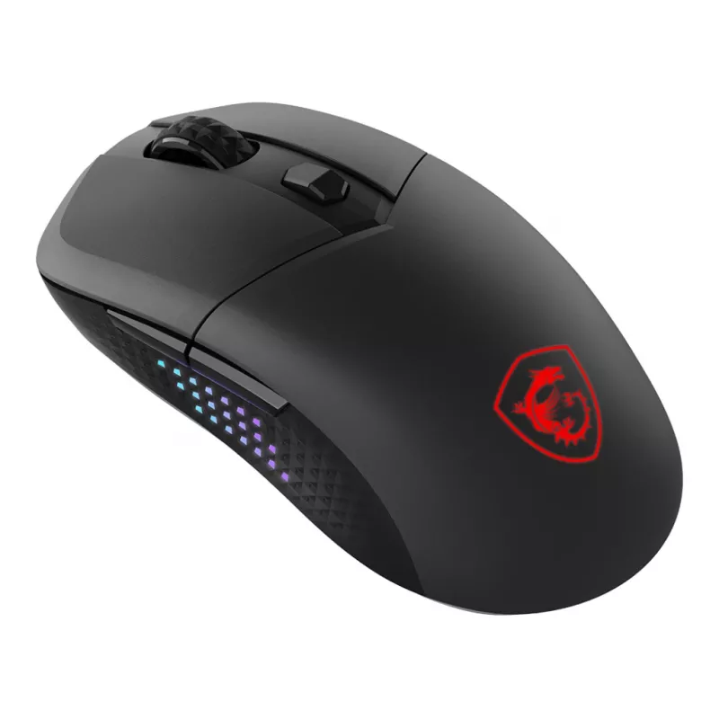 MSI VERSA 300 ELITE WIRELESS muis gaming rechtshandig RF Wireless + Bluetooth + USB Type-C optisch 26000 DPI