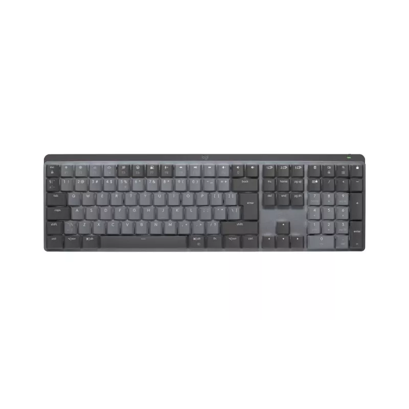 LOGITECH MX Mechanical draadloos verlicht prestatie-toetsenbord – Graphite, US International, QWERTY, tactiel, stil