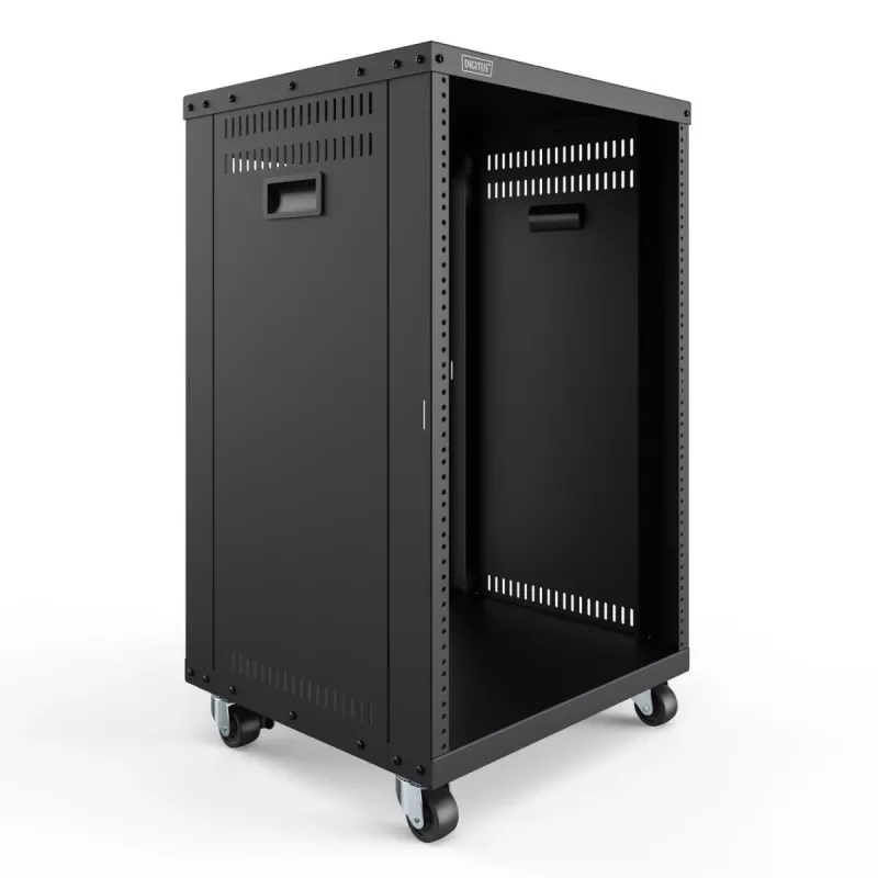 DIGITUS 16U AVS-rack 780x507x460 mm schroefdraadgaten rollen zwart