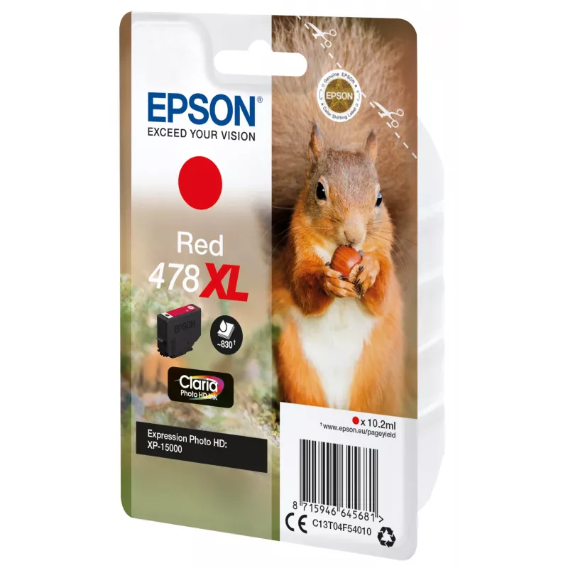 Epson Squirrel singlepack rood 478XL Claria Photo HD inkt