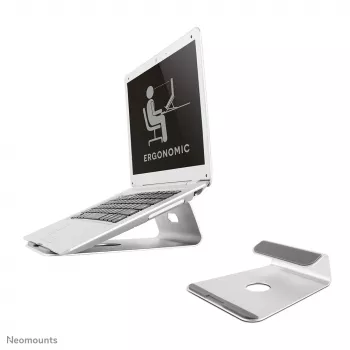 Neomounts NSLS025 laptopstandaard 10-17 inch - universeel, laptopstandaard, zilver, aluminium, 25,4 cm (10 inch), 43,2 cm (17 inch), 5 kg