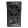 LC-POWER Lc-35u3-raid-2, externe 2-voudige 3,5-inch harddiskbehuizing met RAID, aluminium, zwart