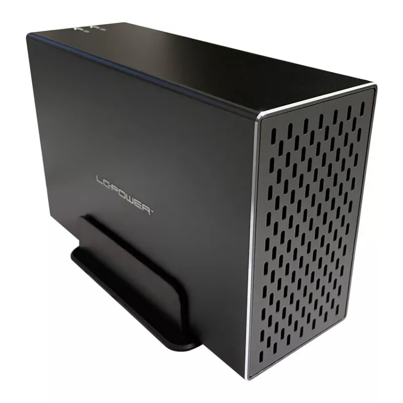 LC-POWER Lc-35u3-raid-2, externe 2-voudige 3,5-inch harddiskbehuizing met RAID, aluminium, zwart