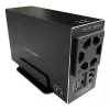 LC-POWER Lc-35u3-raid-2, externe 2-voudige 3,5-inch harddiskbehuizing met RAID, aluminium, zwart