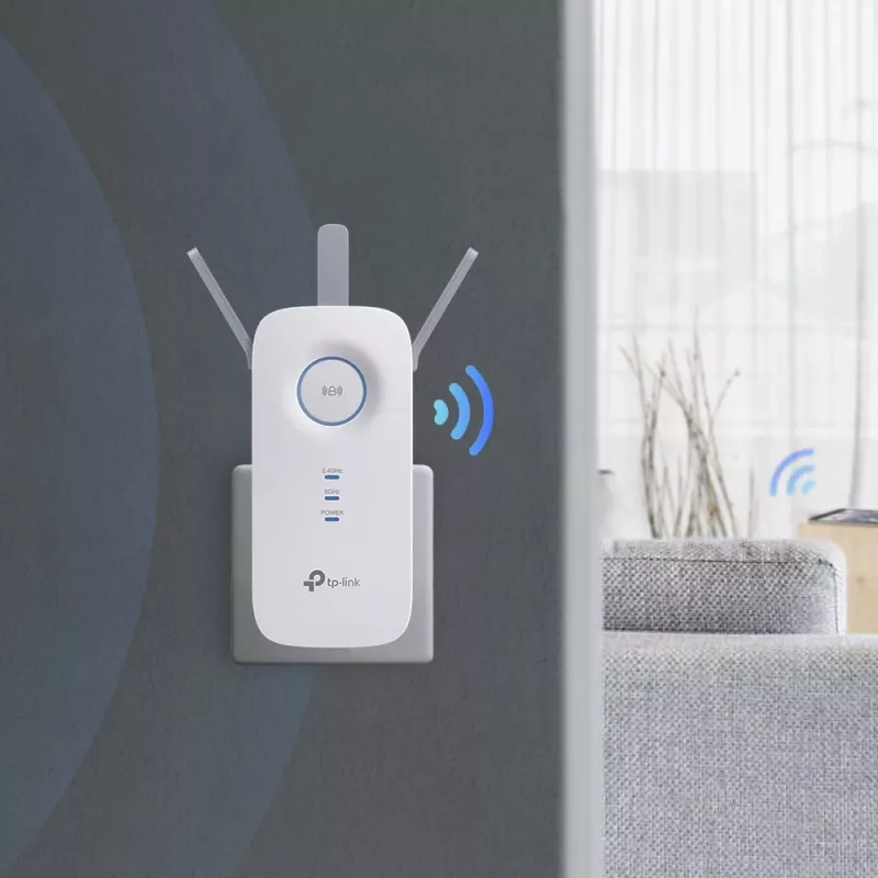 TP-Link RE450 netwerkzender en -ontvanger wit 10, 100, 1000 Mbit/s