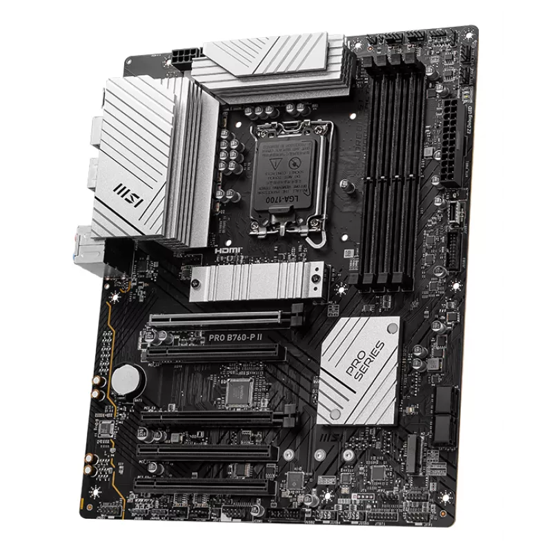 Moederbord MSI PRO B760-P II ATX – Intel B760, LGA 1700, DDR5, 4x DIMM, 256 GB, 2.5Gb LAN, HDMI 2.1, 2x M.2