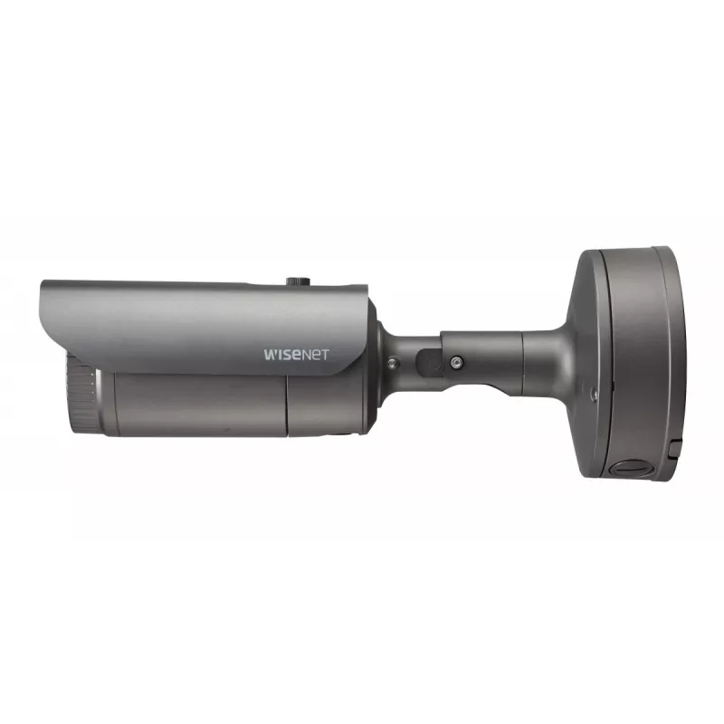 Hanwha Vision WiseNet X XNO-6080R bullet-ip-camera voor buiten, 2 MP, 2,8-12 mm, dag/nacht, vandalismebestendig, grijs
