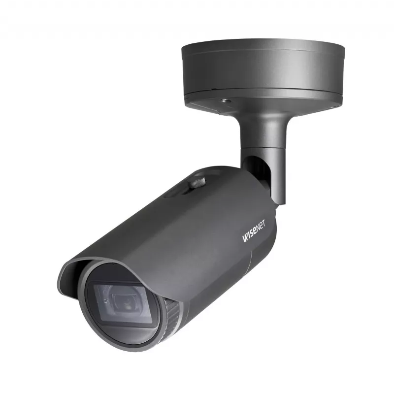Hanwha Vision WiseNet X XNO-6080R bullet-ip-camera voor buiten, 2 MP, 2,8-12 mm, dag/nacht, vandalismebestendig, grijs
