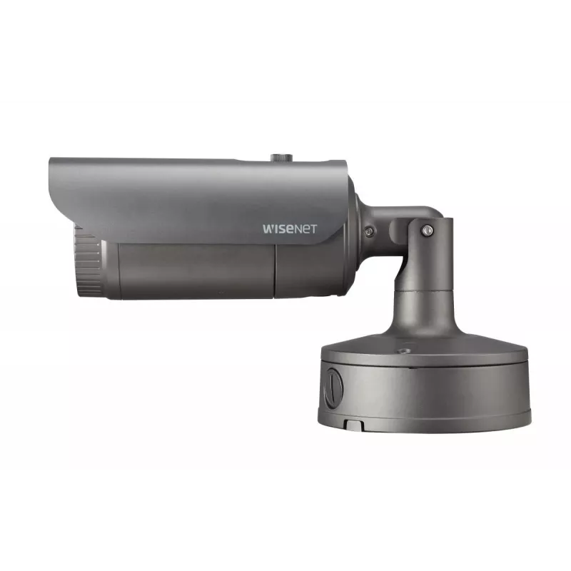 Hanwha Vision WiseNet X XNO-6080R bullet-ip-camera voor buiten, 2 MP, 2,8-12 mm, dag/nacht, vandalismebestendig, grijs