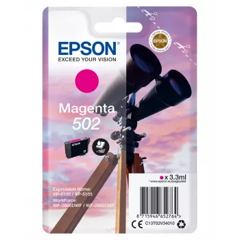 Epson losse cartridge magenta 502 inkt, standaardopbrengst, magenta, pigmentinkt, 3,3 ml, 1 stuk, 165 pagina's