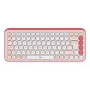 LOGITECH draadloos toetsenbord - Pop Icon Keys - roze & off white Qwerty UK