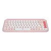 LOGITECH draadloos toetsenbord - Pop Icon Keys - roze & off white Qwerty UK