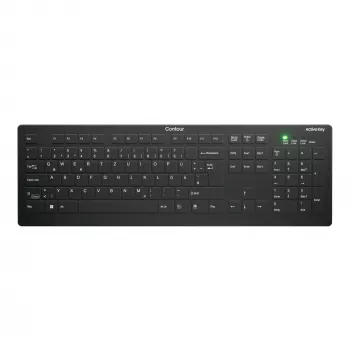 Contour Design Active Key Contour QuickClean medisch toetsenbord afneembare afdekking volledig formaat draadloos zwart DE C8112