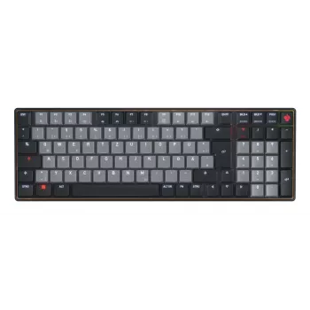 CHERRY KW 550 MX LP toetsenbord thuis/kantoor USB + Bluetooth QWERTZ Duits zwart