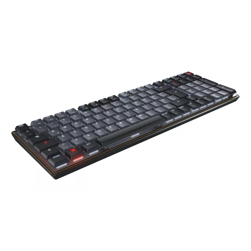 CHERRY KW 550 MX LP toetsenbord thuis/kantoor USB + Bluetooth QWERTZ Duits zwart