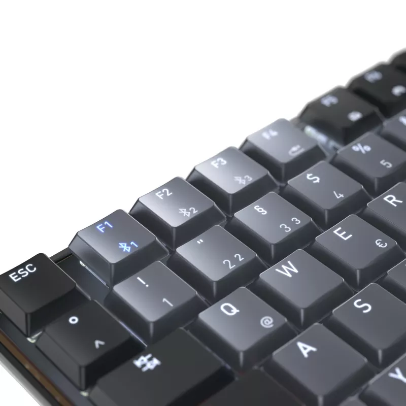 CHERRY KW 550 MX LP toetsenbord thuis/kantoor USB + Bluetooth QWERTZ Duits zwart