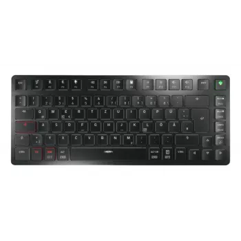 CHERRY KW X ULP 2.0 MINI toetsenbord thuis/kantoor USB + RF draadloos + Bluetooth QWERTZ Duits zwart