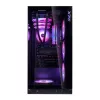 XPG Invader X BTF Midi Tower pc-behuizing, ATX/Micro-ATX/Mini-ITX, gehard glas, 5 ARGB-ventilatoren van 120 mm, USB-C, zonder voeding, zwart