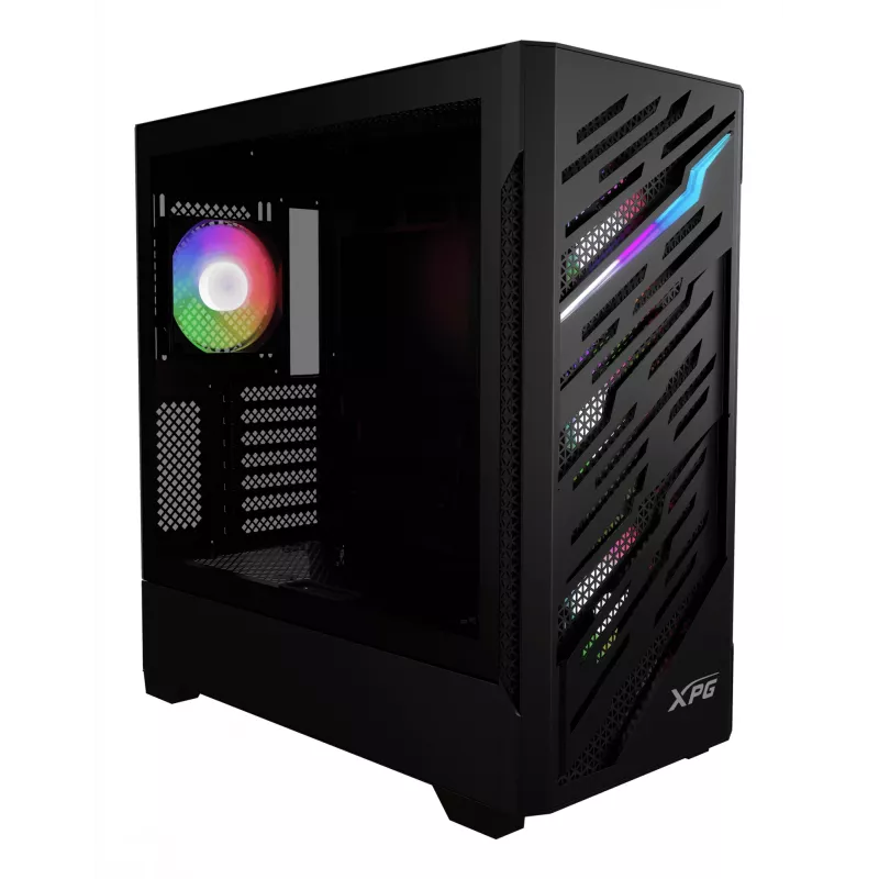 XPG STARKER AIR BTF mid-tower zwart, midi tower, pc, zwart, ATX, EATX, micro ATX, Mini-ITX, SPCC, gehard glas, gaming