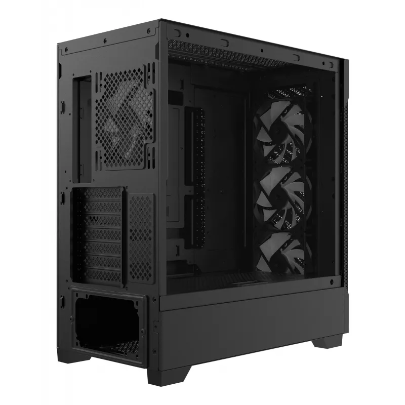 XPG STARKER AIR BTF mid-tower zwart, midi tower, pc, zwart, ATX, EATX, micro ATX, Mini-ITX, SPCC, gehard glas, gaming
