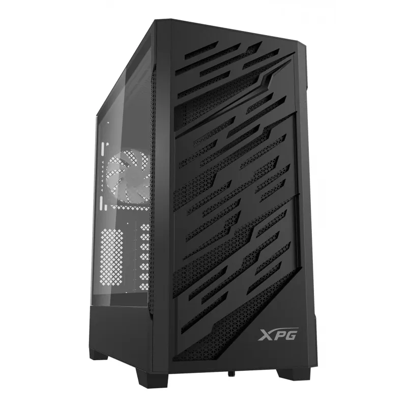 XPG STARKER AIR BTF mid-tower zwart, midi tower, pc, zwart, ATX, EATX, micro ATX, Mini-ITX, SPCC, gehard glas, gaming