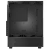 XPG Invader X Mini Midi Tower pc-behuizing, ATX/Micro-ATX/Mini-ITX, gehard glas, 5 ARGB-ventilatoren van 120 mm, USB-C, zonder voeding, zwart