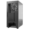 XPG Invader X Mini Midi Tower pc-behuizing, ATX/Micro-ATX/Mini-ITX, gehard glas, 5 ARGB-ventilatoren van 120 mm, USB-C, zonder voeding, zwart