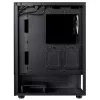 XPG Invader X Mini Midi Tower pc-behuizing, ATX/Micro-ATX/Mini-ITX, gehard glas, 5 ARGB-ventilatoren van 120 mm, USB-C, zonder voeding, zwart