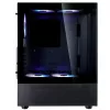 XPG Invader X Mini Midi Tower pc-behuizing, ATX/Micro-ATX/Mini-ITX, gehard glas, 5 ARGB-ventilatoren van 120 mm, USB-C, zonder voeding, zwart