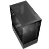 XPG Invader X Mini Midi Tower pc-behuizing, ATX/Micro-ATX/Mini-ITX, gehard glas, 5 ARGB-ventilatoren van 120 mm, USB-C, zonder voeding, zwart