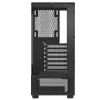 XPG Invader X Mini Midi Tower pc-behuizing, ATX/Micro-ATX/Mini-ITX, gehard glas, 5 ARGB-ventilatoren van 120 mm, USB-C, zonder voeding, zwart