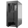 XPG Invader X Mini Midi Tower pc-behuizing, ATX/Micro-ATX/Mini-ITX, gehard glas, 5 ARGB-ventilatoren van 120 mm, USB-C, zonder voeding, zwart