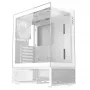 XPG Invader X Mini Midi Tower pc-behuizing, ATX/Micro-ATX/Mini-ITX, glazen panelen, 5 ARGB-ventilatoren van 120 mm, USB-C, zonder voeding, wit