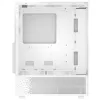 XPG Invader X Mini Midi Tower pc-behuizing, ATX/Micro-ATX/Mini-ITX, glazen panelen, 5 ARGB-ventilatoren van 120 mm, USB-C, zonder voeding, wit