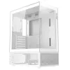 XPG Invader X Mini Midi Tower pc-behuizing, ATX/Micro-ATX/Mini-ITX, glazen panelen, 5 ARGB-ventilatoren van 120 mm, USB-C, zonder voeding, wit