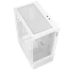XPG Invader X Mini Midi Tower pc-behuizing, ATX/Micro-ATX/Mini-ITX, glazen panelen, 5 ARGB-ventilatoren van 120 mm, USB-C, zonder voeding, wit