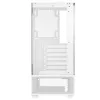 XPG Invader X Mini Midi Tower pc-behuizing, ATX/Micro-ATX/Mini-ITX, glazen panelen, 5 ARGB-ventilatoren van 120 mm, USB-C, zonder voeding, wit