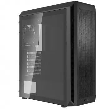 XPG VALOR AIR PLUS MID-TOWER behuizing zwart, midi tower, pc, zwart, ATX, micro ATX, Mini-ITX, SPCC, 16 cm