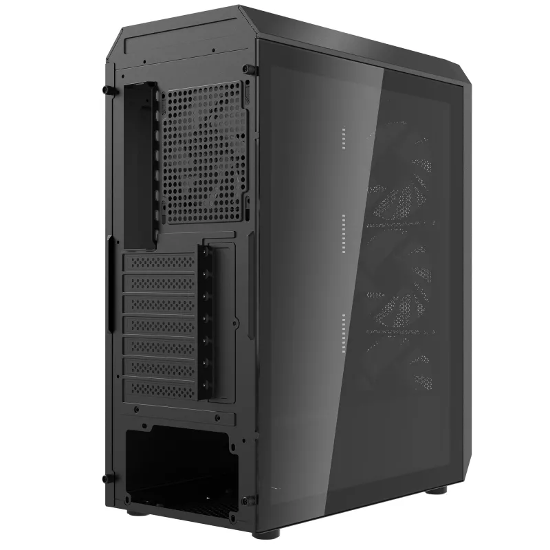 XPG VALOR AIR PLUS MID-TOWER behuizing zwart, midi tower, pc, zwart, ATX, micro ATX, Mini-ITX, SPCC, 16 cm
