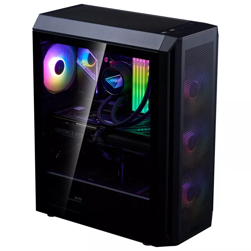 XPG VALOR AIR PLUS MID-TOWER behuizing zwart, midi tower, pc, zwart, ATX, micro ATX, Mini-ITX, SPCC, 16 cm