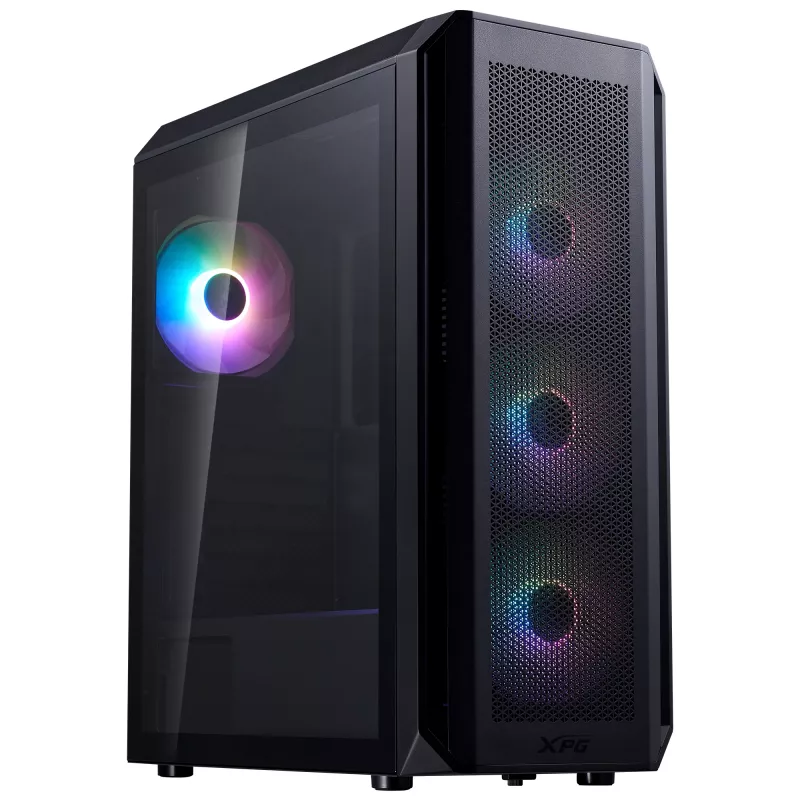 XPG VALOR AIR PLUS MID-TOWER behuizing zwart, midi tower, pc, zwart, ATX, micro ATX, Mini-ITX, SPCC, 16 cm
