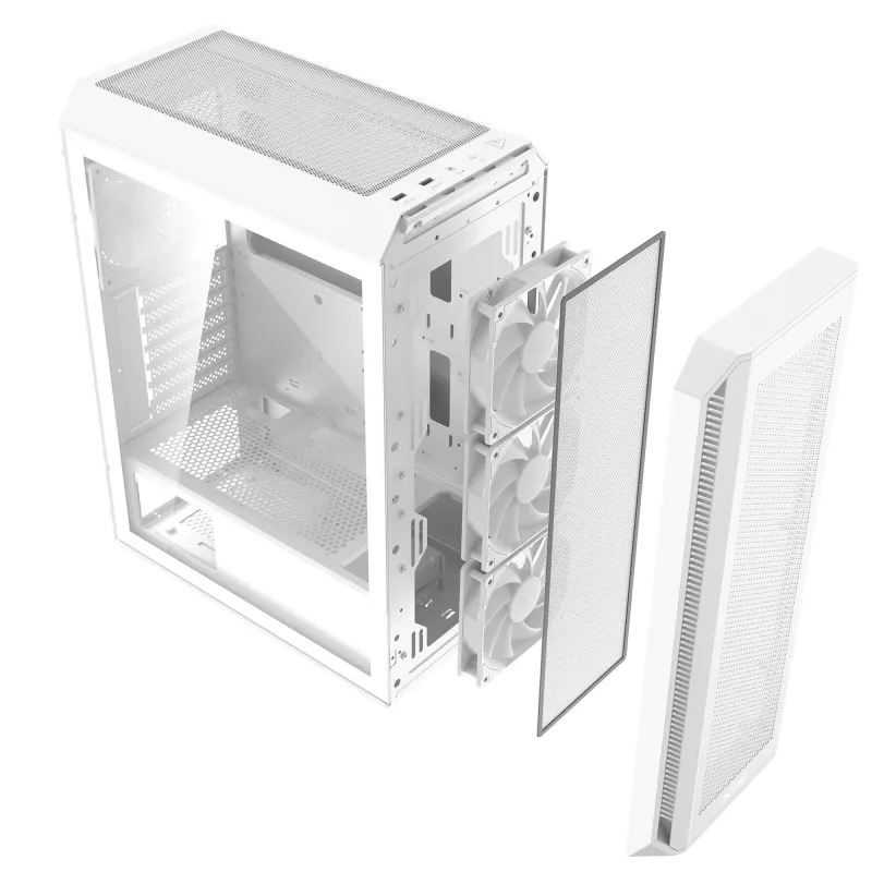 XPG VALOR AIR PLUS MID-TOWER behuizing wit, midi tower, pc, wit, ATX, micro ATX, Mini-ITX, SPCC, 16 cm