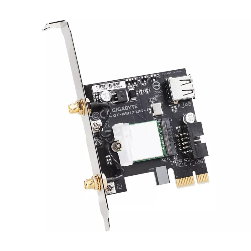 GIGABYTE GC-WB1733D-I netwerkkaart intern WLAN / Bluetooth 1733 Mbit/s
