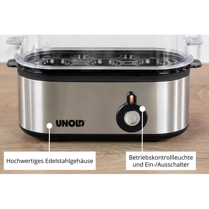 Unold 38610 eierkoker 3 eieren 210 W roestvrij staal