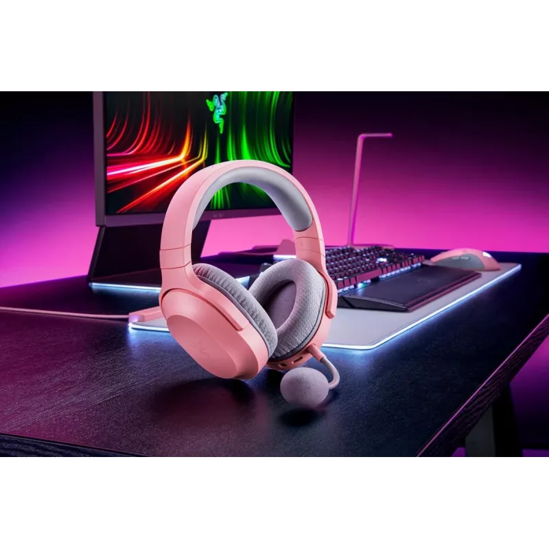 RAZER Headset Barracuda X - Stereo - bedraad & draadloos - USB-C - Quartz Pink