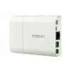 Hanwha XNB-6001 box-IP-beveiligingscamera, voor binnengebruik, 2 MP, PoE, digitale PTZ, ivoor