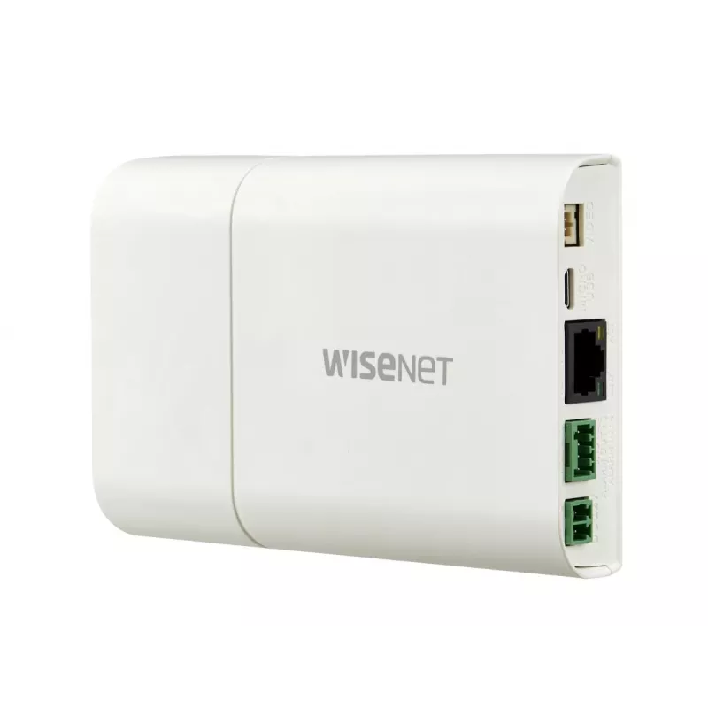 Hanwha XNB-6001 box-IP-beveiligingscamera, voor binnengebruik, 2 MP, PoE, digitale PTZ, ivoor