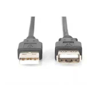 DIGITUS ASSMANN USB 2.0 verlengkabel, type A M/F, 5m USB 2.0 conform zwart