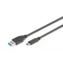 DIGITUS ASSMANN USB Type-C verbindingskabel, type C naar A M/M, 1m Super Speed zwart